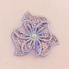 A New Style Six-petal Flower with Hot-fix Rhinestones and Sequins, a DIY Patch for Decorating Shoes, Hats, and Clothing Accessories