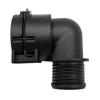 ABS Heater Hose Fitting with Clip-Side Connection and Ribbed Hose End 95089363 95089364 for Automotive Heater-Hose Replacement Work