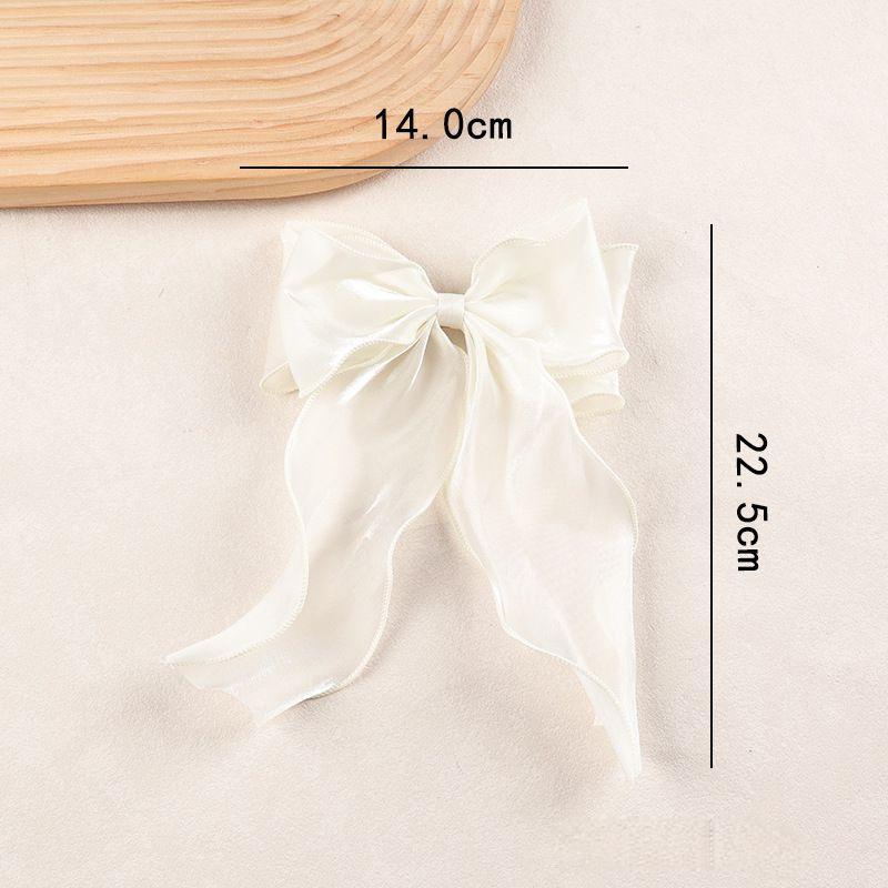 Organza Bow Fluttering Ribbon Hair Clips Women French Fresh Premium Feeling Headdress Large Hair Cards Girl Hair Accessori