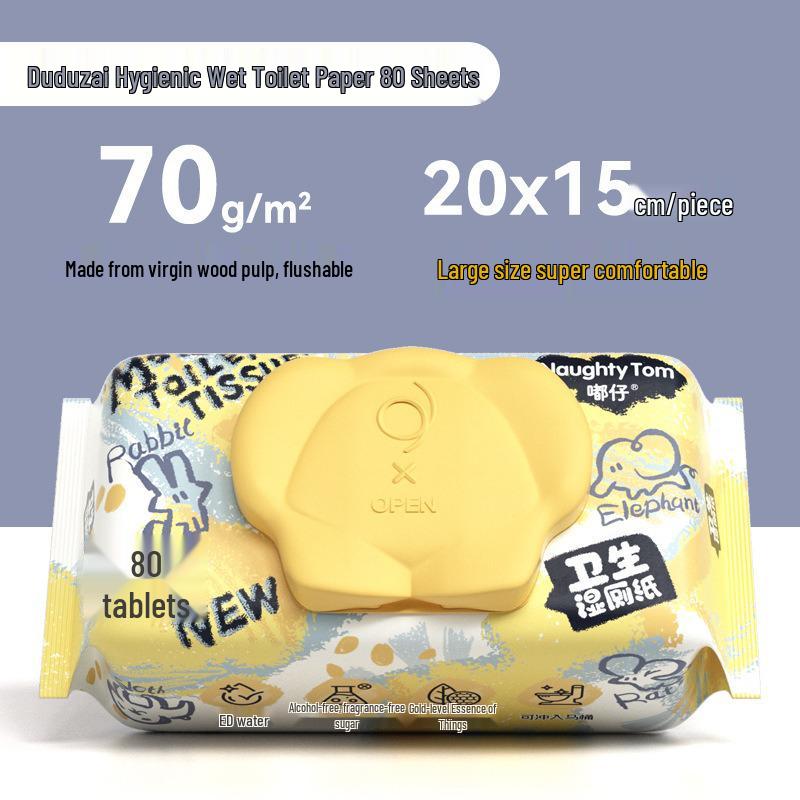 Flushable Wet Toilet Wipes - Large Home Pack