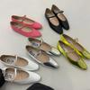 Frühlings- und Herbst Französische Retro Mary Jane Schuhe Slipper Scoop Ballerinas Damenschuhe für Damen