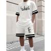 Los Angeles Fashion Sportswear Set, Trendy Printed Men's Casual Sportswear