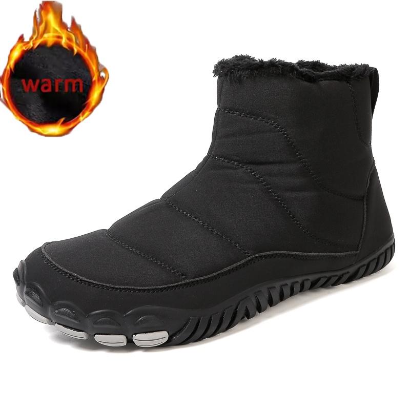 

Женские зимние ботинки для снега, уличная рабочая обувь, мужские водонепроницаемые хлопковые ботинки, теплые, с мехом, противоскользящие ботинки для снега, удобные хлопковые ботинки на молнии 35