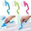 Compact Ergonomic Handheld Gaps Slot Brush Tool For Tight Space Lightweight Plastic Design With Angled Cleaning Edged