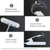 Clip-On Small Book Light/Night Reading/Lighting Color Adjustable/360 ° Flexible Swivel Gooseneck/Bedroom/Dormitory/Car Interior