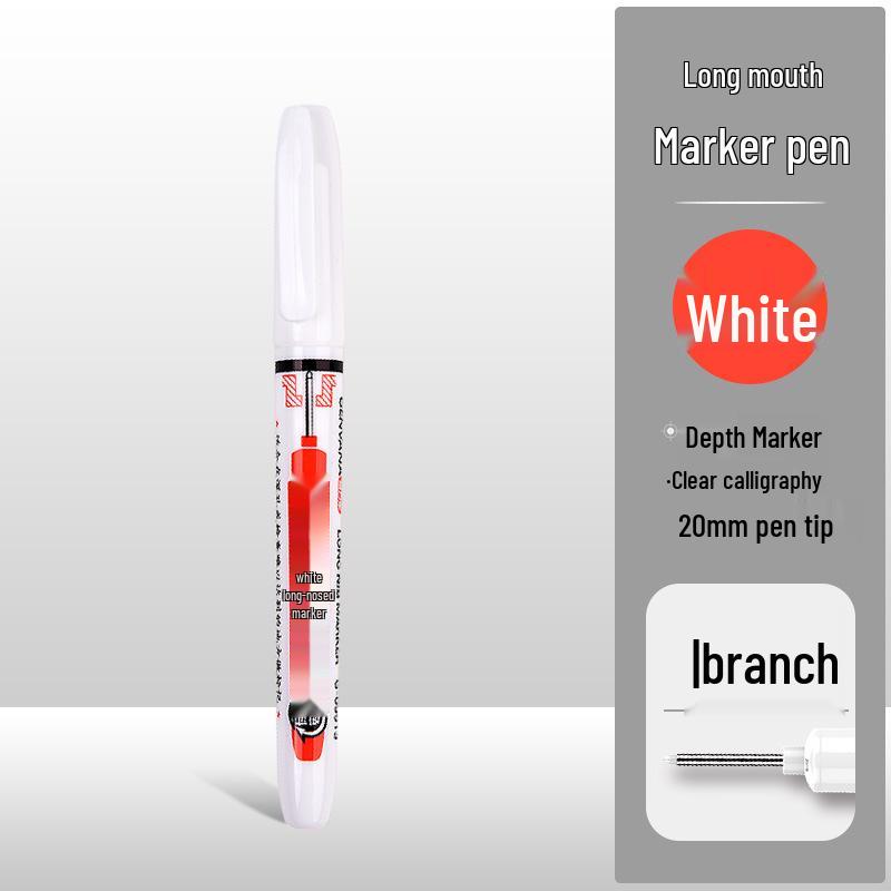 Jinwannian 45mm Deep Hole Oily Waterproof Marker for Woodworking and Construction