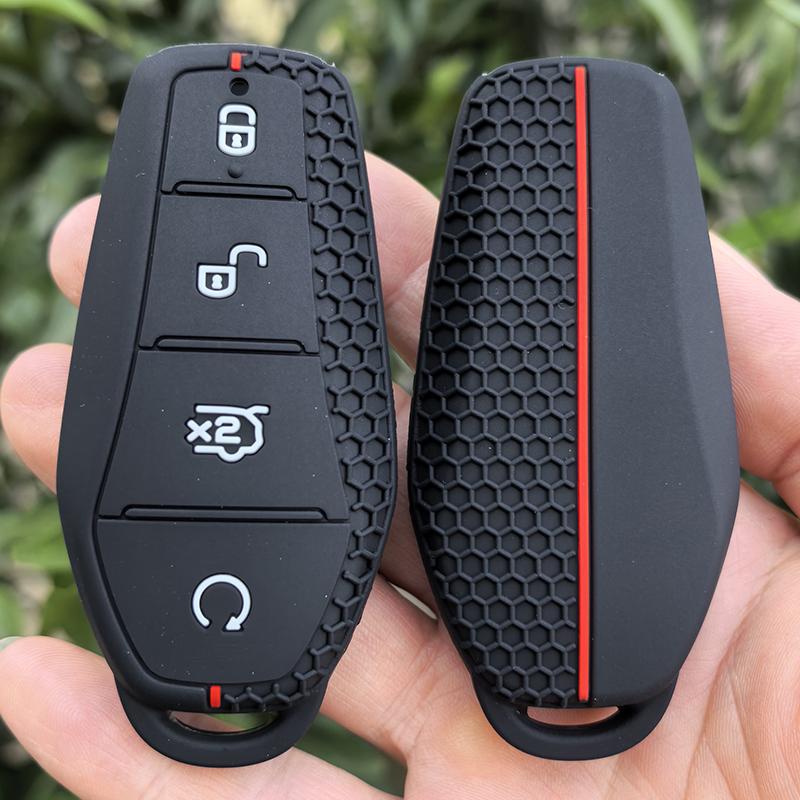 Silicone Car Remote Key Cover Bag Case Keychain For Byd Atto 3 Han Ev Dolphin Song Pro Max Tang Dm Yuan Dolphin E2 Qin Plus