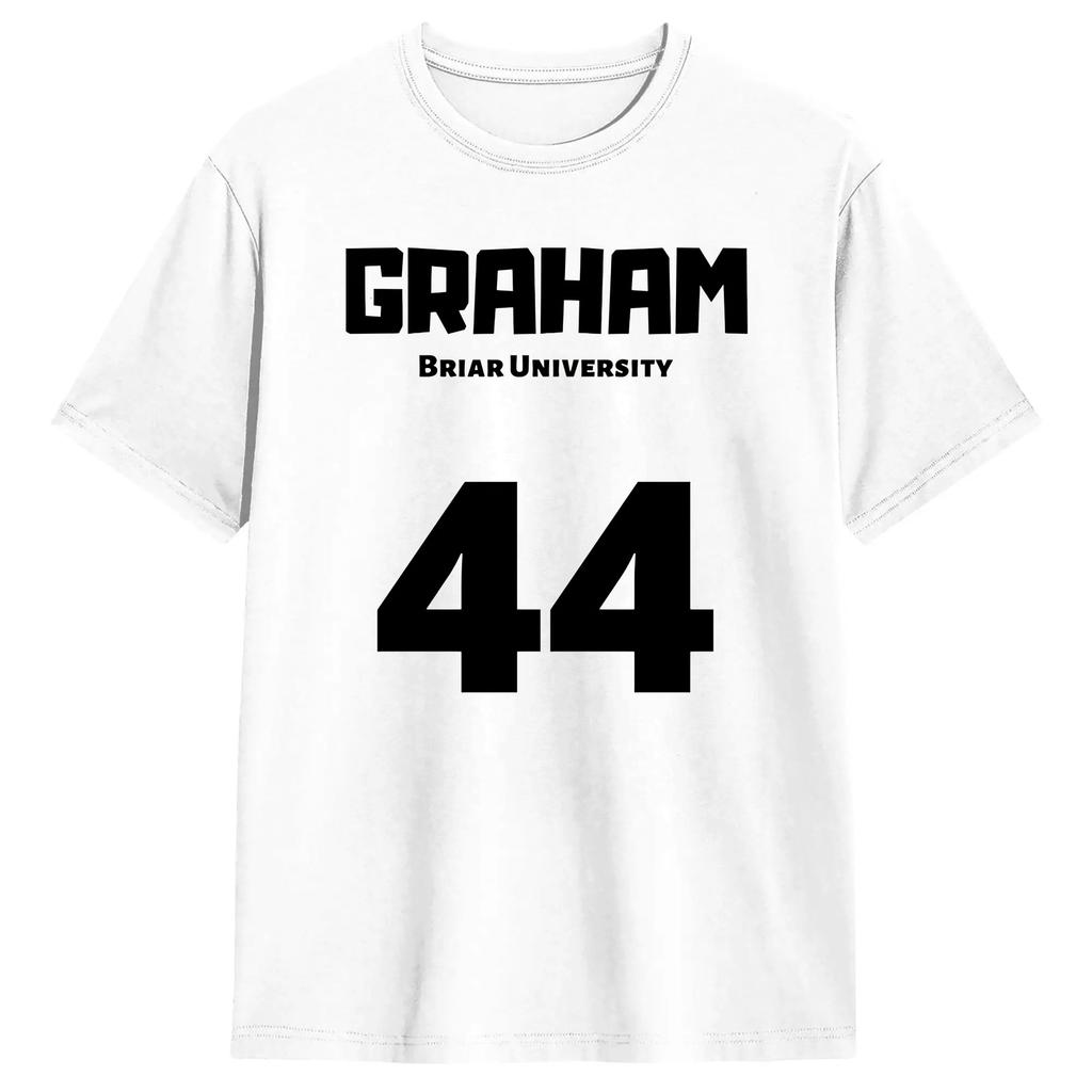 T-shirt in Cotone Garrett Graham 44 Fuori dal Campus per Uomo Estate Y2K Divertenti Magliette Novità Top Stampa Oversize