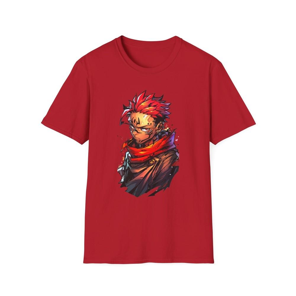 Anime Soft TShirt Jjk Sukuna Art Work 2 Unisex Jl Anime Front Printed Tee