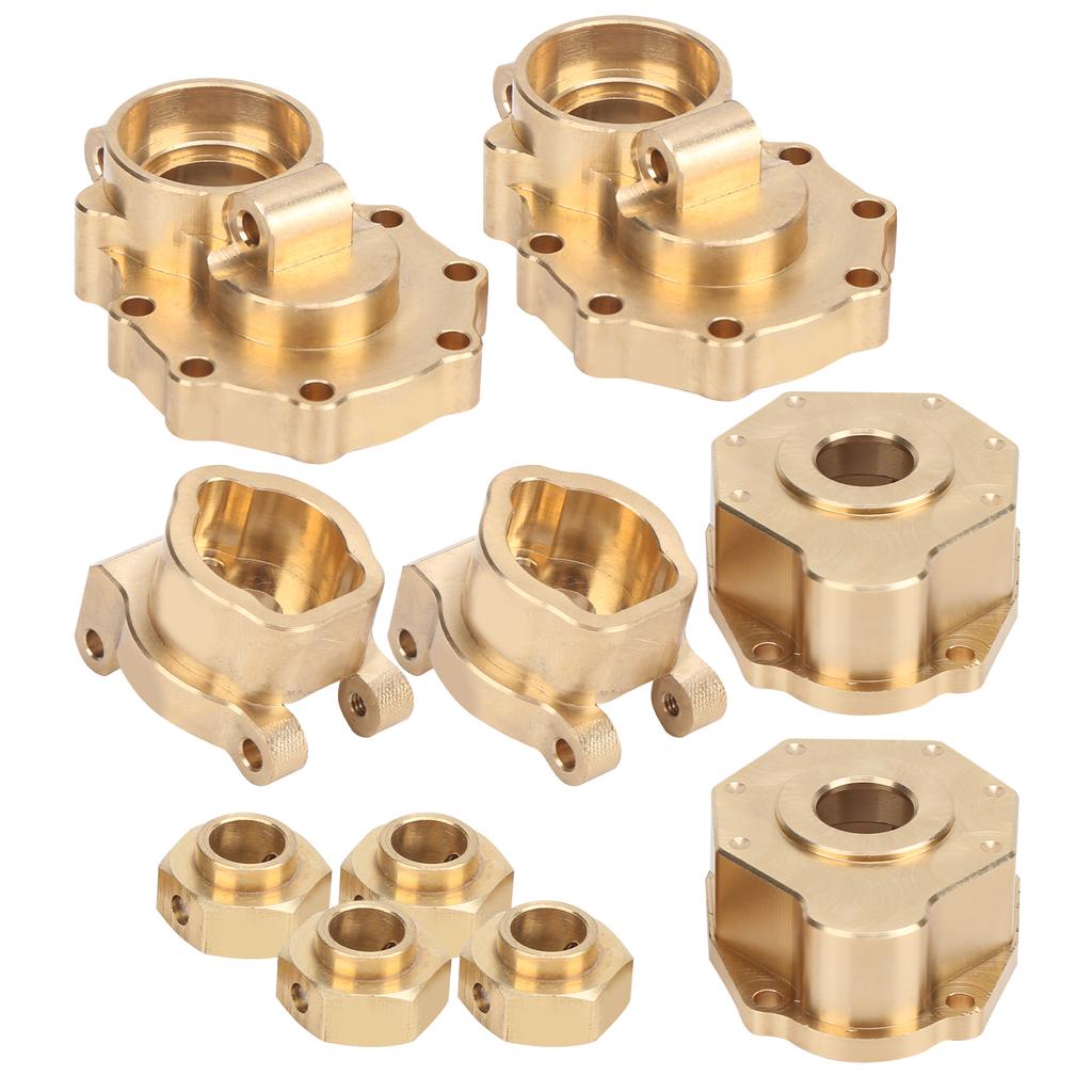 Brass Rear Portal Drive Housing Drive Axle Mount Set for Traxxas TRX4 TRX6 110 RC Crawler