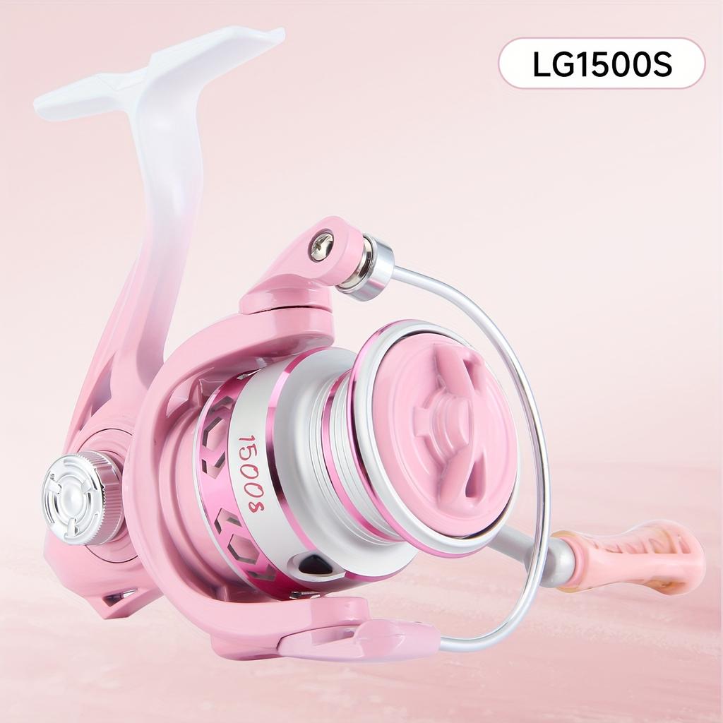 Macaron Color Spinning Fishing Reel  High Speed Gear Ratio Nylon Non-slip Grip Suitable for Freshwater Use Long-distance Casting Lure Micro-objects