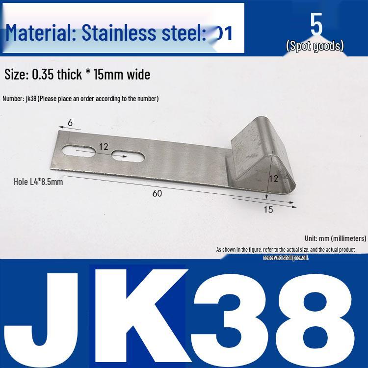 Stainless Steel Spring Clip: Metal Crimp, Wire Baffle, Pipe Holder, Conductive Manganese.