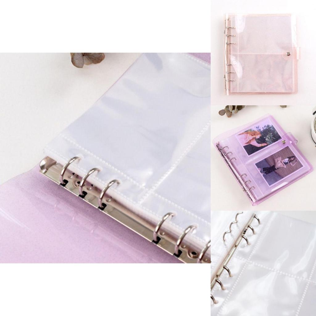 Transparent Sparkling Large Capacity 6hole Album With Pp Cover For Gift Giving And Collecting