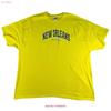 New Orleans The Big Easy T Shirt Men S 3XL Bright Neon Yellow Vintage Washed Soft Casual Stylish Designer Clothes Homme