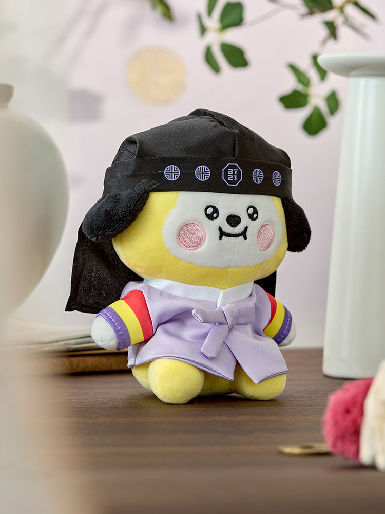 BT21 CHIMMY BABY Premium K-Edition Sitting Plush (Hanbok Puppy Ver.)