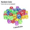 10/20/40pcsTransparent Dice 14mm Acrylic Interactive Game Tool Board Activity Entertainment Supplies for Party XJM