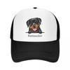Custom Rottweiler Dog Baseball Cap Women Unisex Personalized Adjustable Pet Animal Trucker Hat Sports Snapback Dad Hats