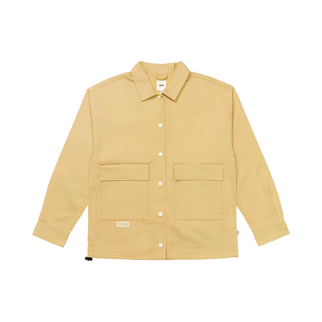 Vans Solid Single-Breasted Long Sleeve Jacket Women Outerwear Yellow VN0002S5YUU