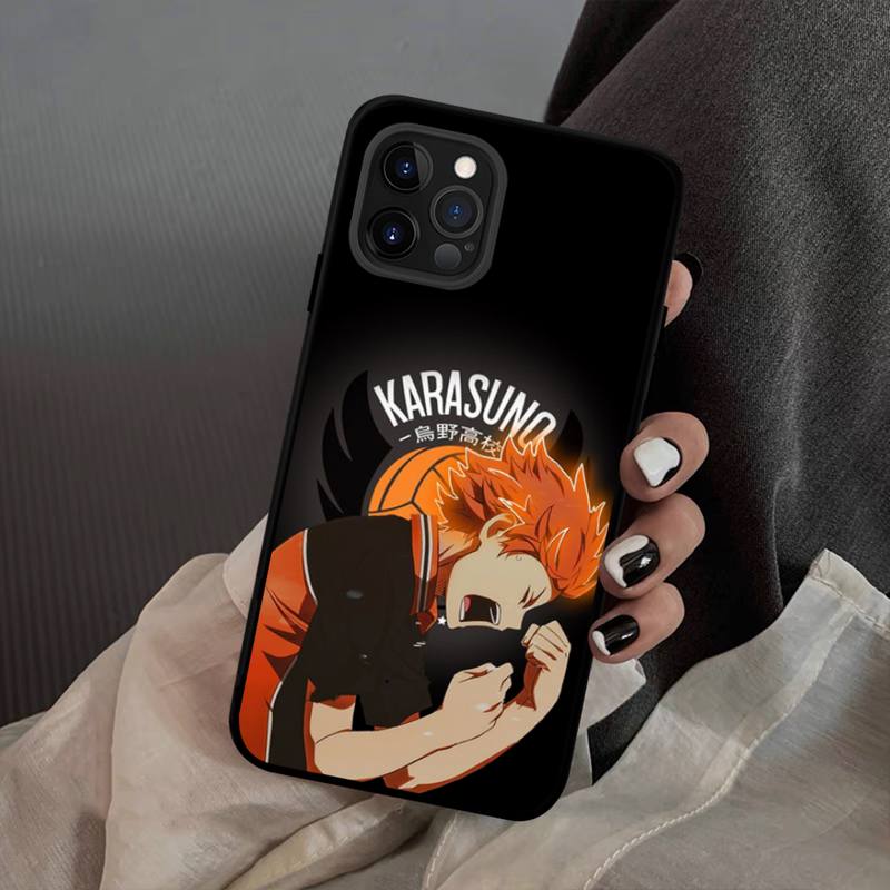 

Черный чехол для телефона Haikyuu с волейболом, мягкий силиконовый чехол для iphone 14 13 12 11 Pro Mini XS MAX 8 7 6 Plus X XS XR iphone X or XS