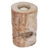 Suport de lumânare din lemn de 15 cm, suport decorativ pentru aromaterapie, suport pentru lumânări cu ciot pentru grădină și casă
