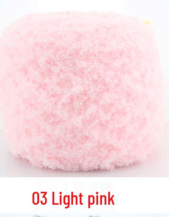 Dreifädiges Korallenfleece Flauschgarn für handgestrickte Chunky Schals und Handtücher