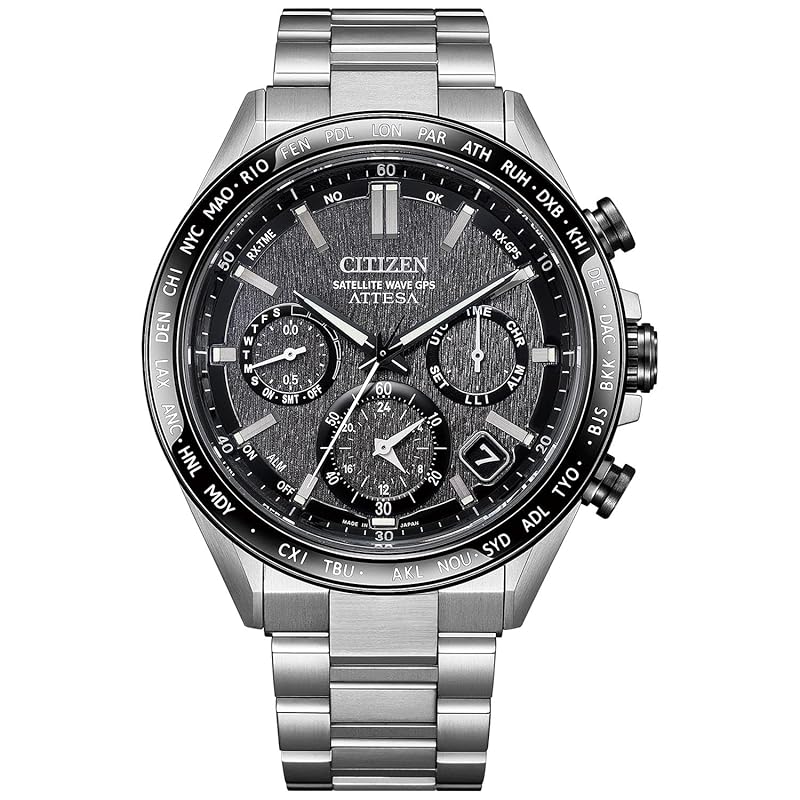 

[Citizen] годинник Atessa Photovoltaic eco-drive GPS супутниковий радіо годинник водонепроникний чорний чорний CC4058-67X чоловічий сріблястий