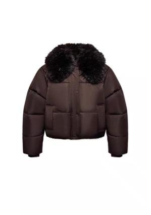 European and American special selection, women's clothing, flip-neck quilted bomber jacket