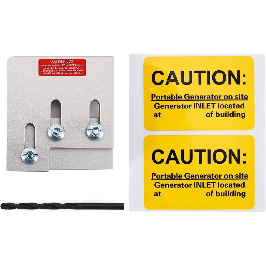 

Generator Interlock Kit for Square D QO & Homeline 150/200 Amp Panels – 1 3/8 Spacing Between Main & Generator Breaker, Professional Grad