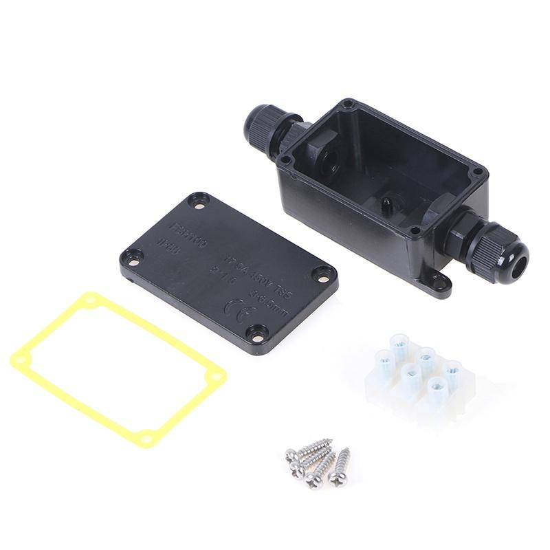 Connettore Cavo Impermeabile per Esterno IP66 a 2 Vie Scatola di Giunzione con Terminale 450V