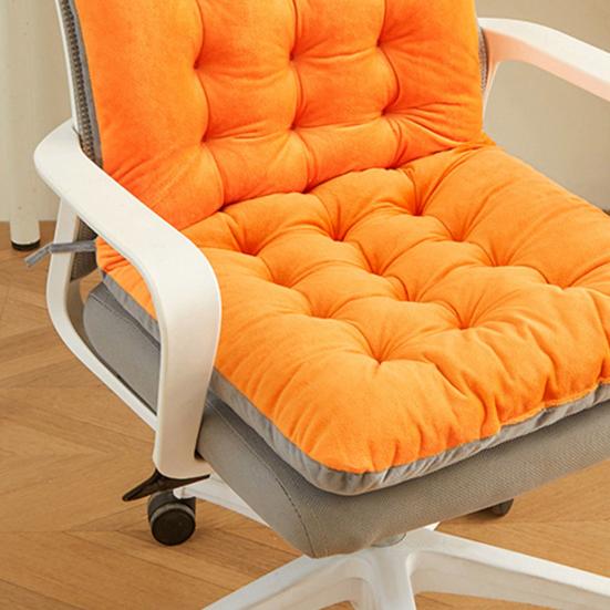 Chair Cushion with Removable Washable Cover Thick High-Resilience Filling Integrated Design Ergonomic Seat Cushion