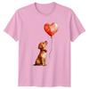 Puppy With Heart Balloon Dogs Unisex TShirt Graphic Tee