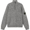 Stone Island Ribbed Stand Collar Loose Fit Long Sleeve Knit Sweater Men sweater L1S155100026S0N11-V0M29