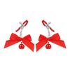 1Pairs Bondage Bowknot Small Bell Nipple Clamps Exotic Accessories Sexy Metal Breast Stimulation Hairball Sex Toys For Women