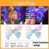 Asa Plástica Jq Infantil Com Luz Enfeite de Costas de Anjo Elétrico Brinquedo Educativo Para Meninas Barraquinha de Feira Noturna