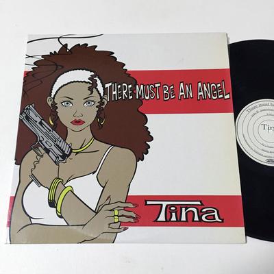 12inch Record TINA  There Must Be An Angel T001 TOKUMA 1998 Japan Japanese Club Dance Used