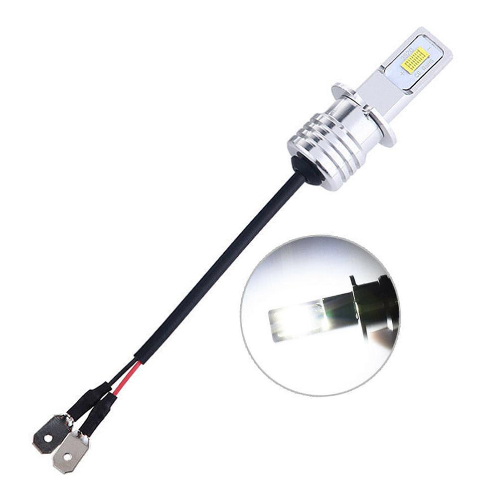 Pair 80W H3 Car Headlight 3570 2SMD LED Bulb Head Lamp 4000LM LED Chips Fog Bulb 6000K White Blue Yellow DC12V 24V