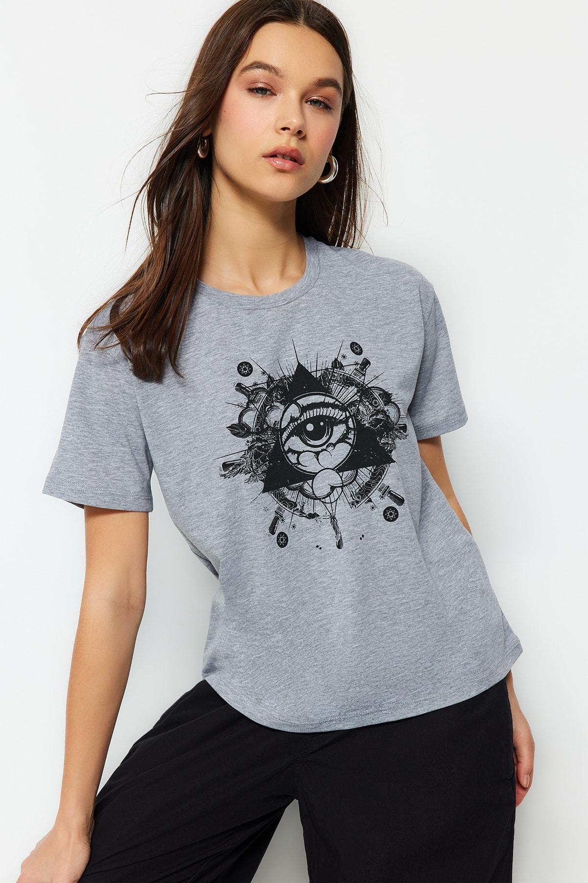 

Футболка - Серая - Полуприлегающая