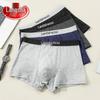 Langsha Men's Cotton Mid-Waist Boxer Briefs