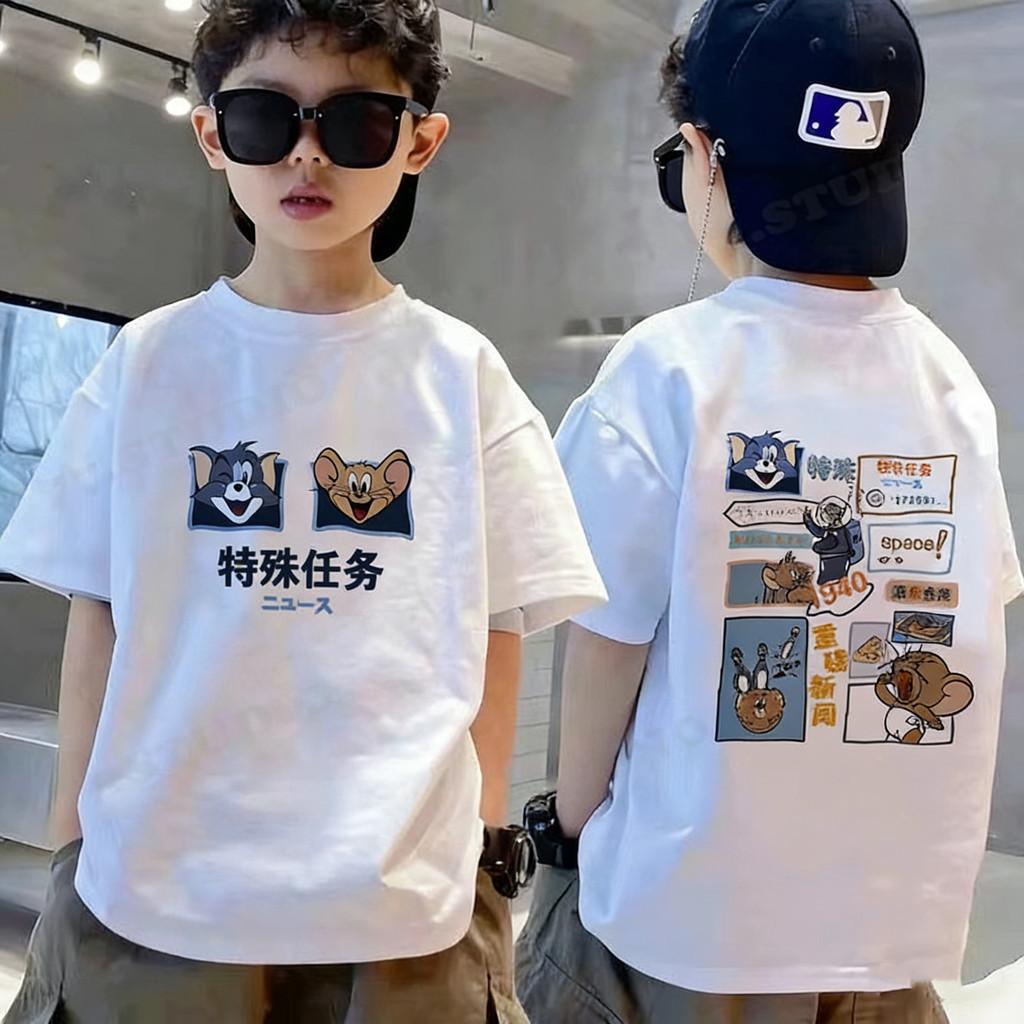 Children's T-shirt short sleeved cool cartoon comfortable printed boy's T-shirt