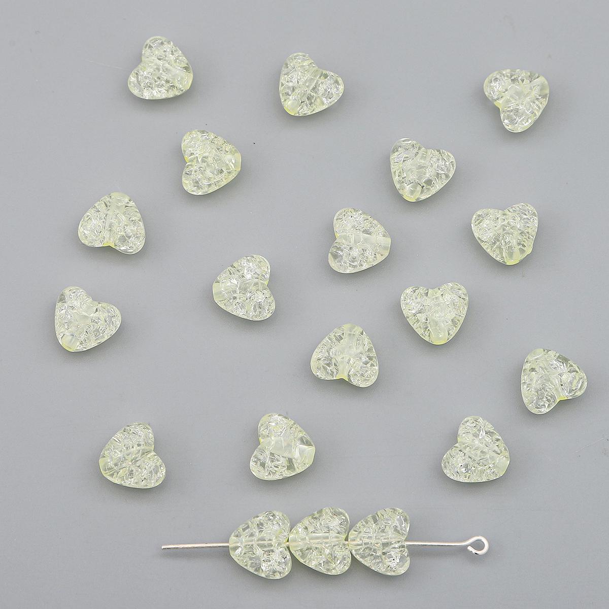 

500 г Пластиковые Акриловые Бусины Сердце Модные Свободные Разделительные Бусины для Изготовления Ювелирных Изделий Сделай Сам Шпилька Серьги Ожерелье Ручной Работы 10x9mm 500g