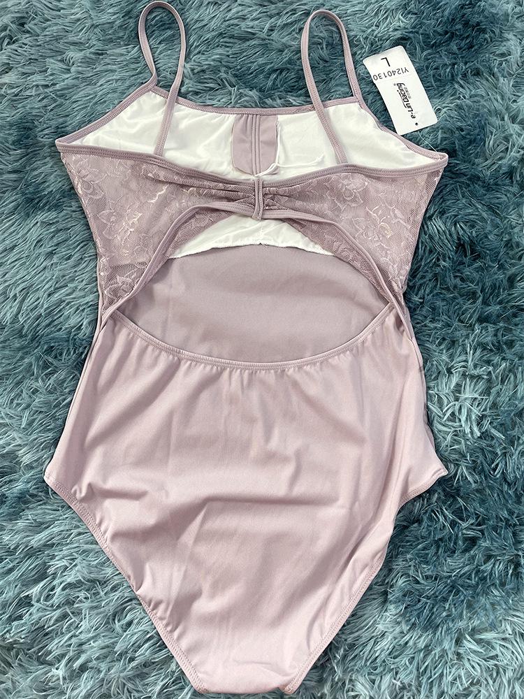 Adult Lace Strappy Leotard for Ballet, Dance, Yoga & Aerial Practice