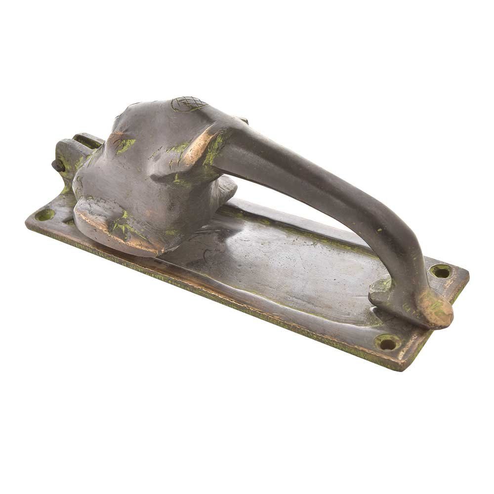 Brass Elephant Door Knocker - Royal Touch Front Door Decoration - Multicolor Door Accessories for Main Door