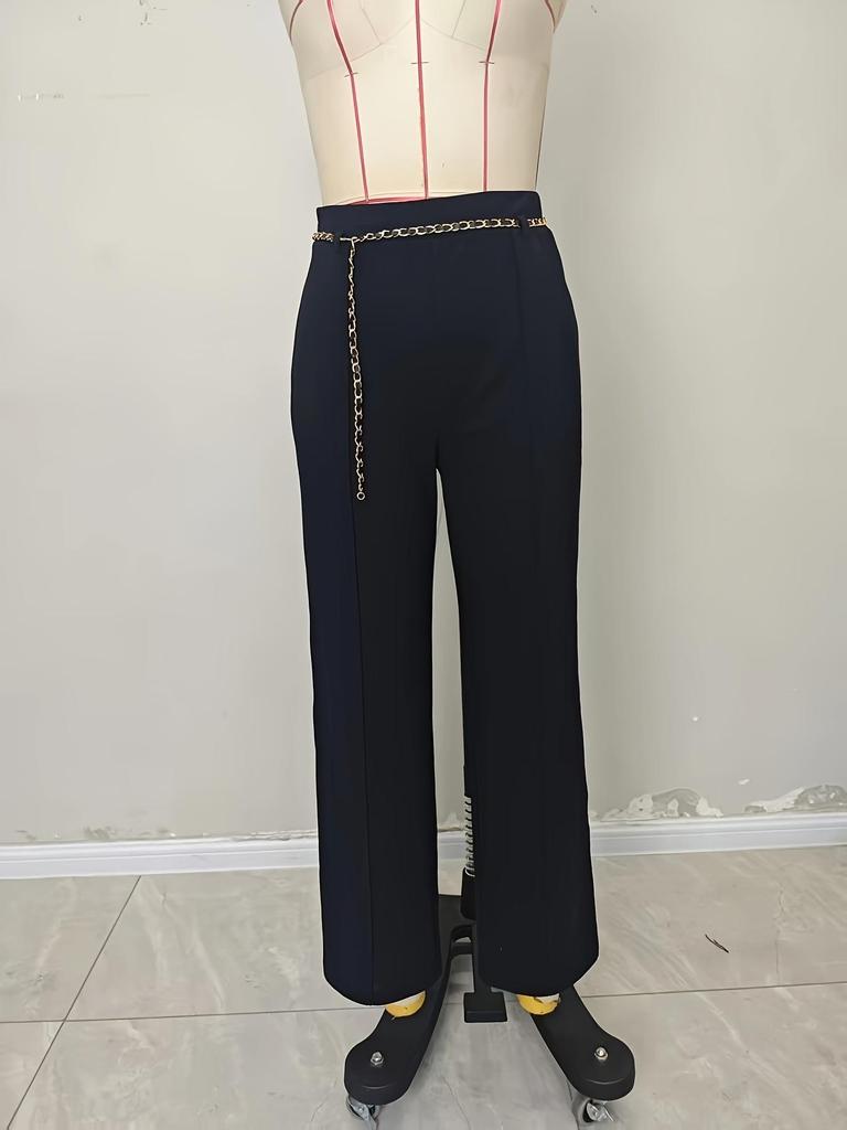 European & American High-Waisted Drapey Suit Pants: Versatile Slimming Straight-Leg Workplace Trousers