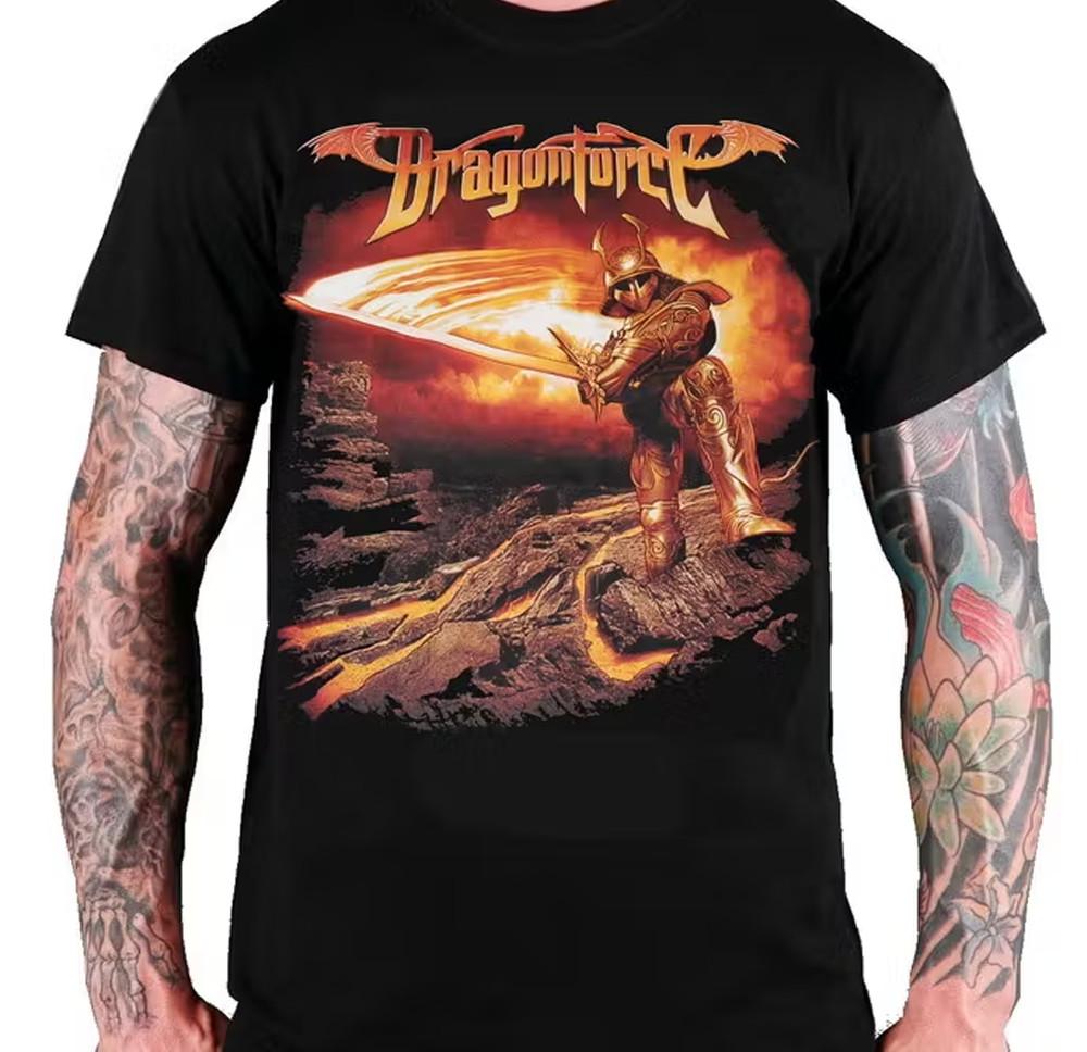 VTG DragonForce album T-shirt black Cotton Unisex All Sizes S-5Xl XA227 Unisex T-Shirt S