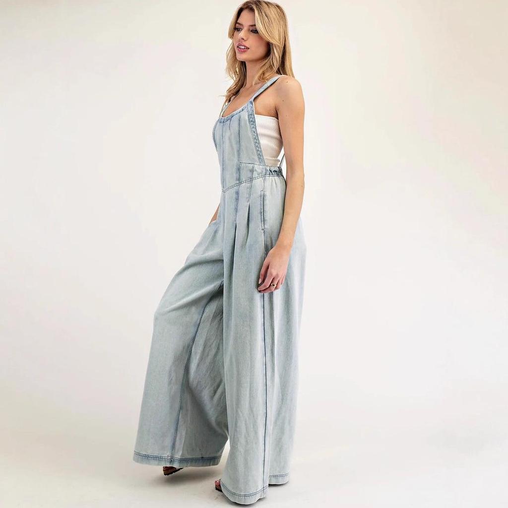 Women's Jumpsuit Wide-Leg Jeans Overalls