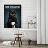 Your Butt Napkins Canvas Painting Panda Cat Raccoon Monkey Pug Poster Prints Funny Toilet Picture Modern for Bathroom Decor