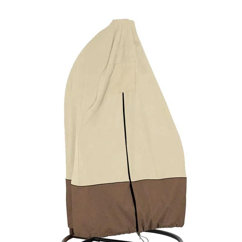 420D Outdoor Swing, Hanging Chair, Eggshell Dust Cover, Middle Zipper Design, Color Matching, Beautiful and Durable