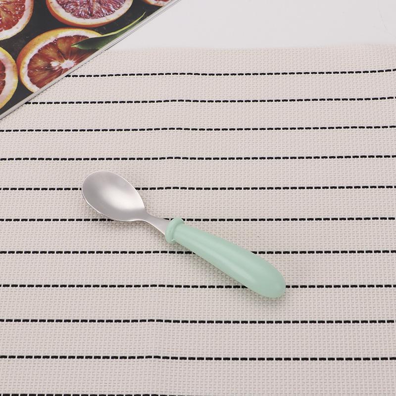 Stainless Steel Children's Tableware Set Spoon and Fork Anti-drop and Anti-scalding Kindergarten Portable Storage Box Household Tableware