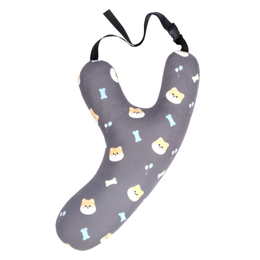 Poduszka samochodowa w kształcie litery Y dla dzieci, podpora głowy, poduszka montowana w samochodzie, kreskówkowy zagłówek samochodowy, podróż