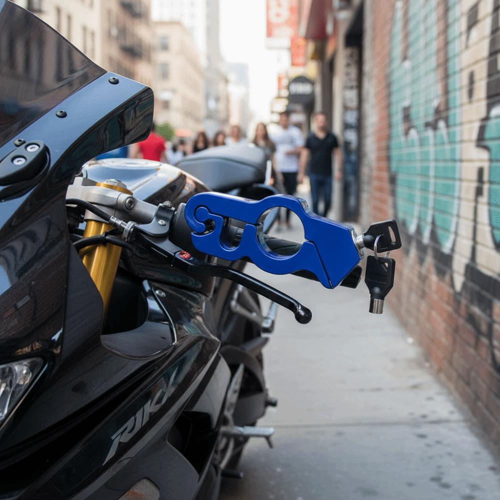 Portable Anti-Theft Handlebar Lock Heavy-Duty Scooter Lock Quick-Release Lock  Dirt Bikes